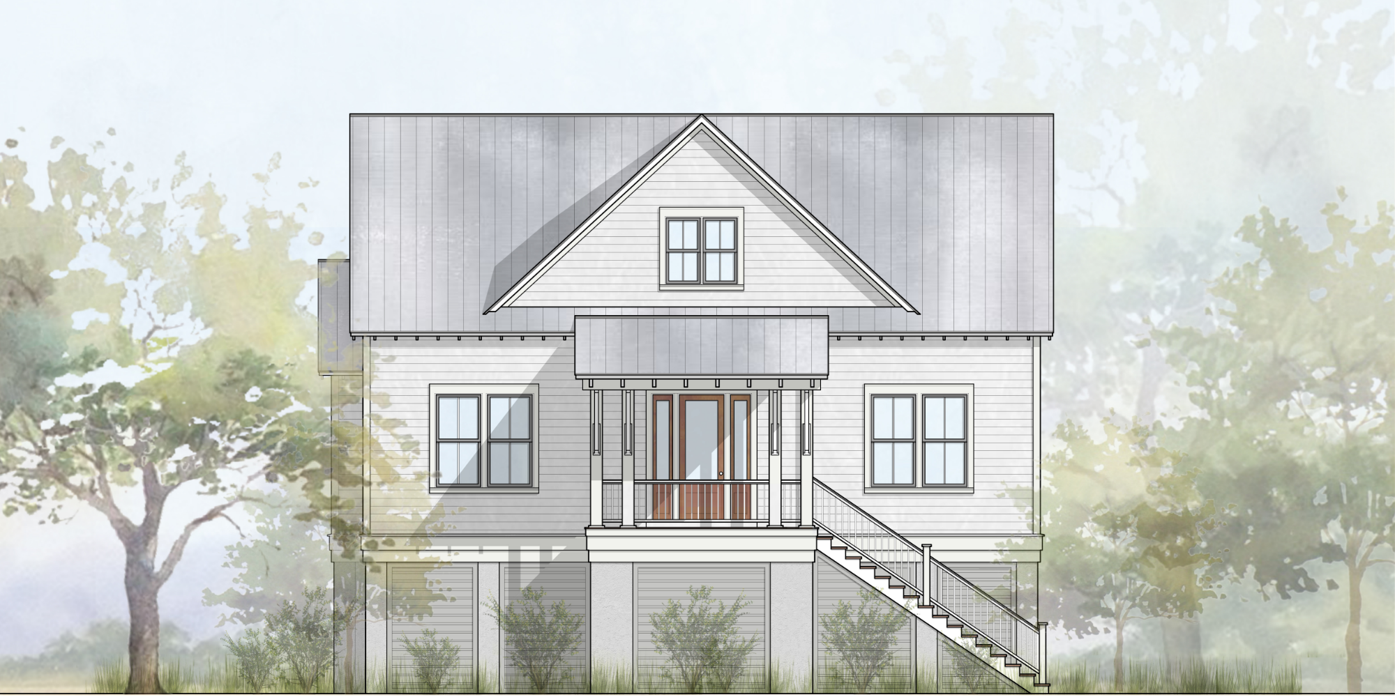 Picture of Elevated Coastal Plan 08 - High Tide Design Group